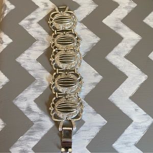 Vintage Silver Tone Chain Link Necklace & Bracelet Mixed Link  Jewelry Retro Lot